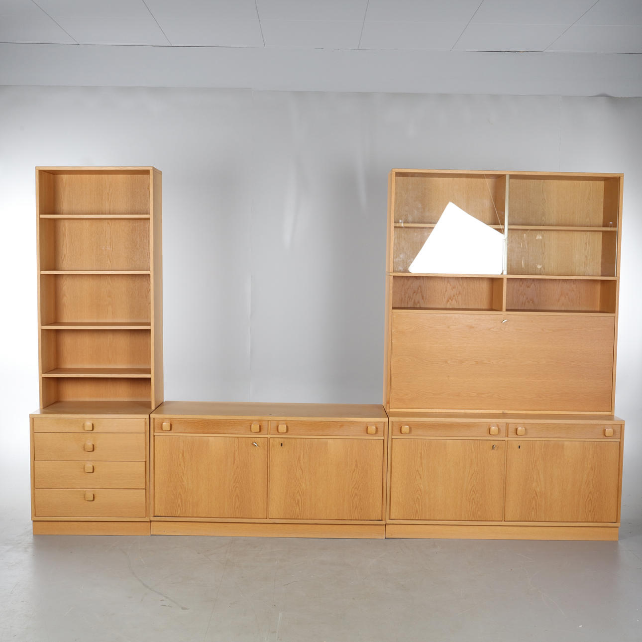 BOOKSHELF, 3 sections, Ulferts, Tibro.