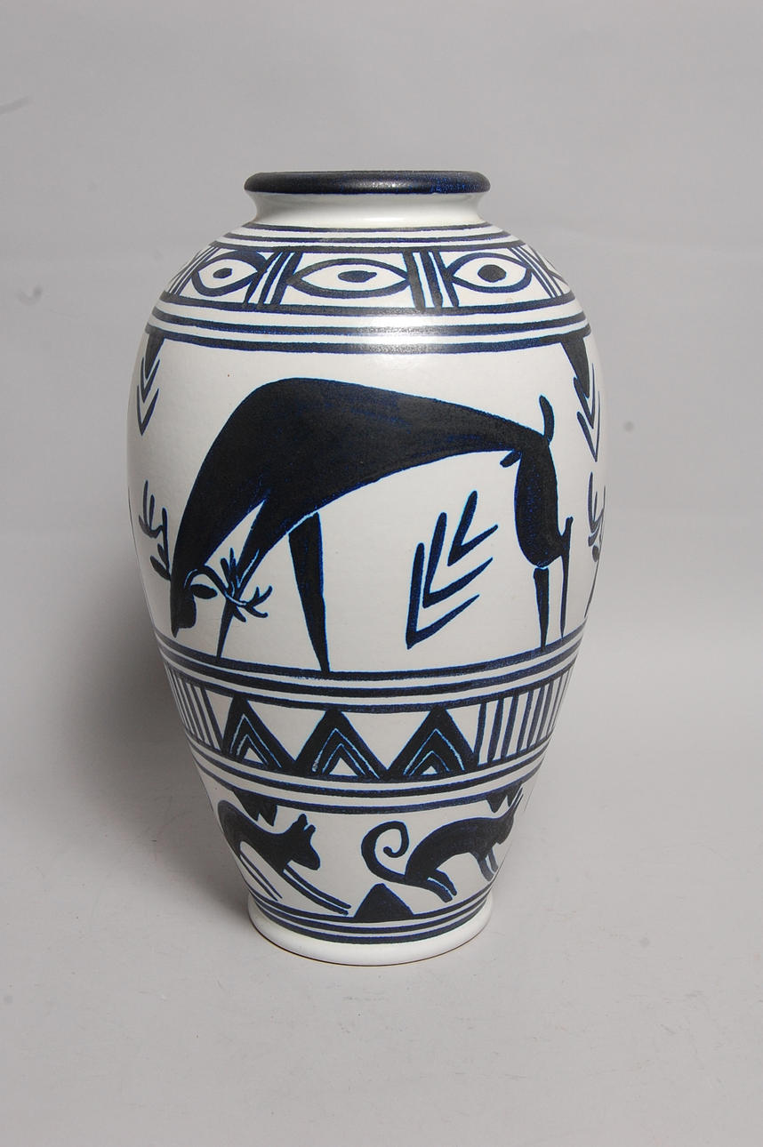 GOLVURNA, keramik, Andersson & Johansson, sannolikt Mette Doller, drejare, EI, Erik Ivarsson, 1950-tal.