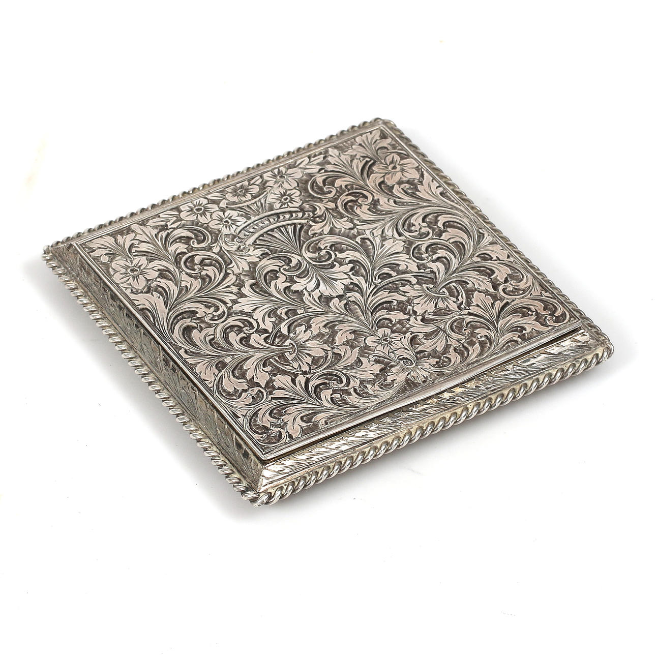 PUDERDOSA, silver, 1900-tal.