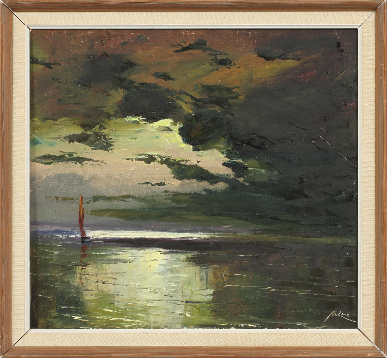 AXEL LIND, olja på duk, sign.