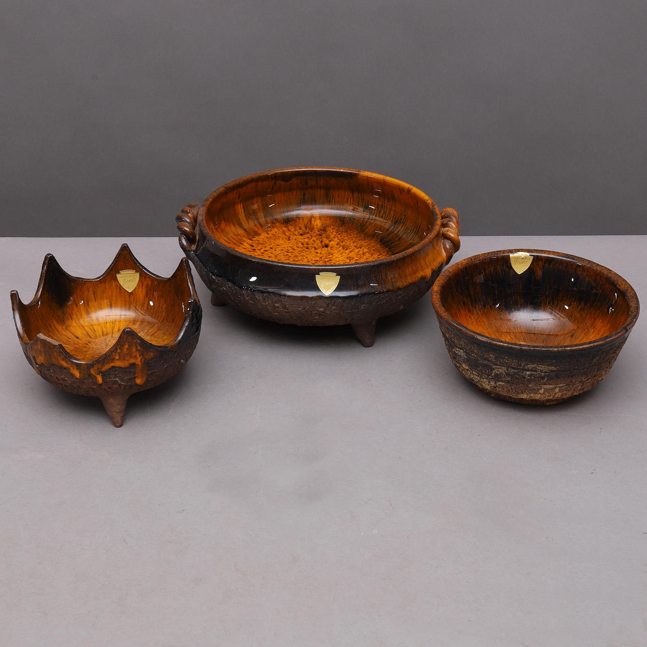 SKÅLAR, 3 st, keramik, Ernst, Danmark.