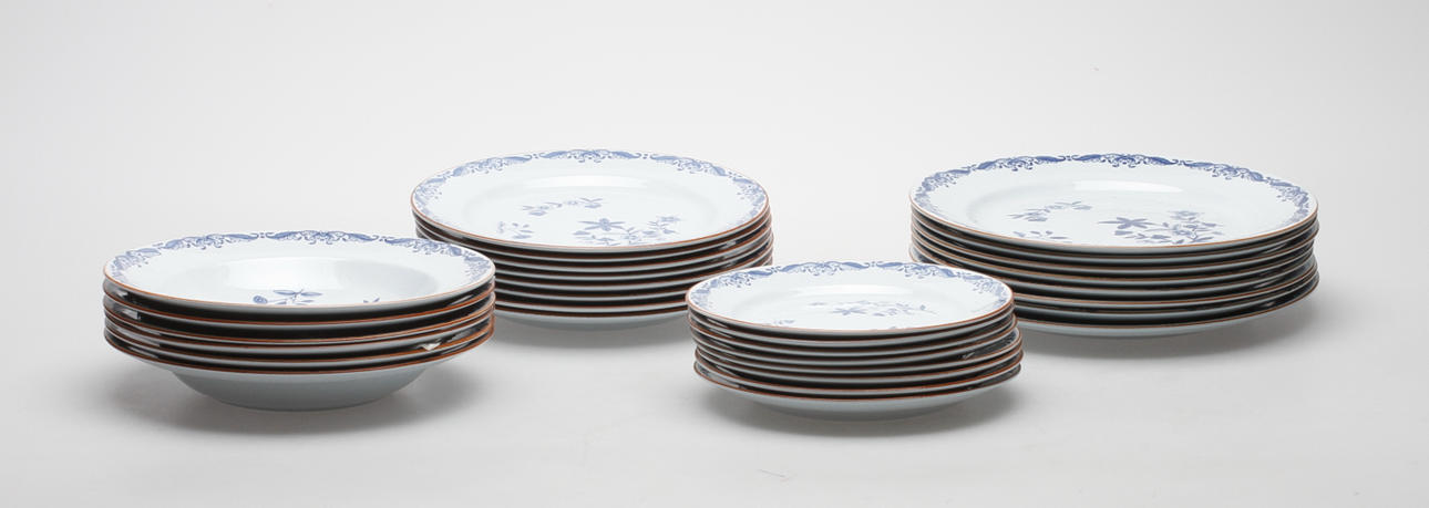 SERVISDELAR, 30 delar, Ostindia, Rörstrand.