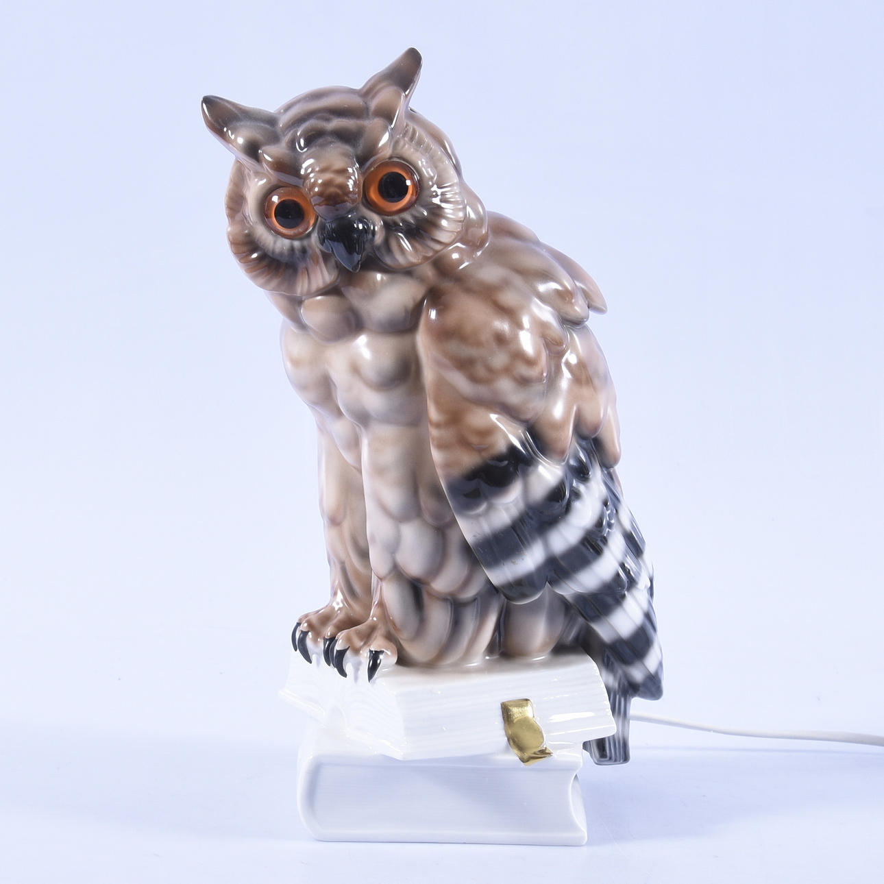 BORDSLAMPA, uggla, 1900-talets mitt.