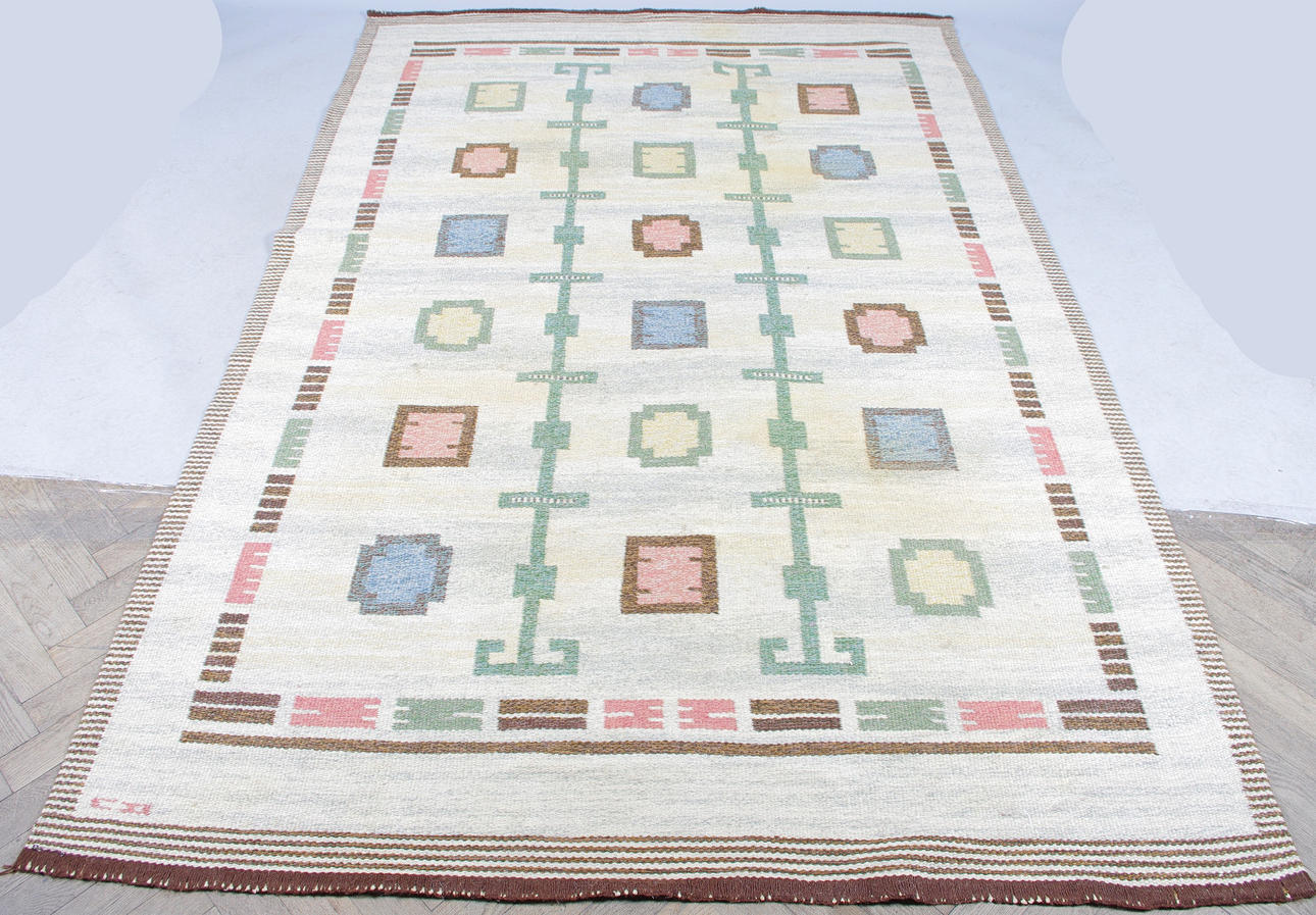 RÖLAKANMATTA, signerad CD, Carl Dagel, 263 x 170 cm.