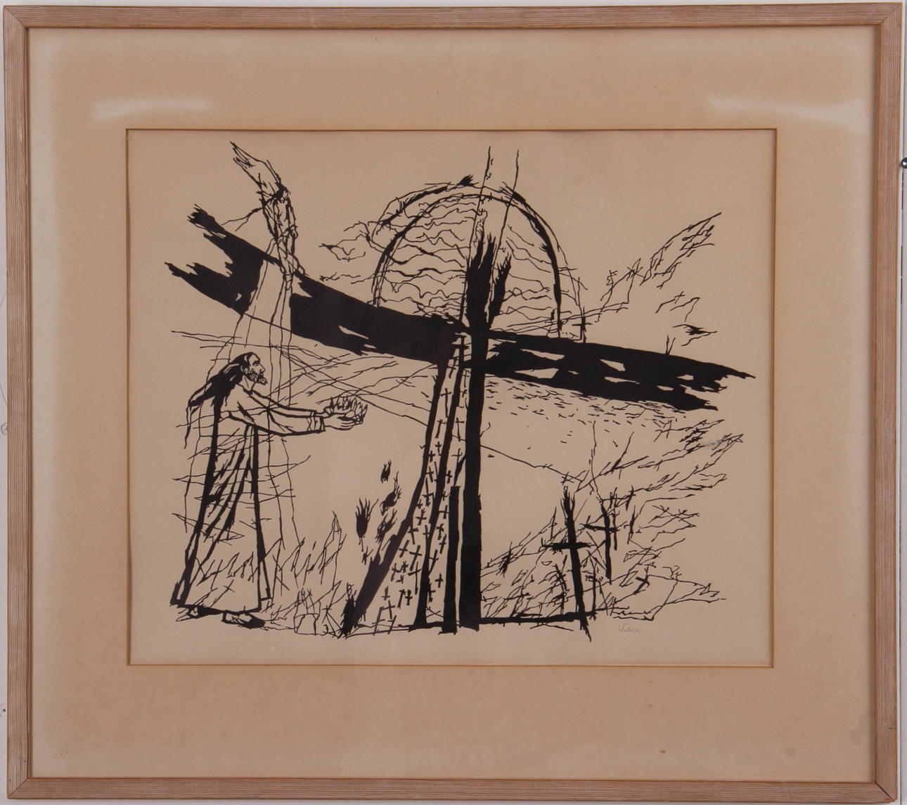 HERMAN TALVIK. Litografi, signerad.