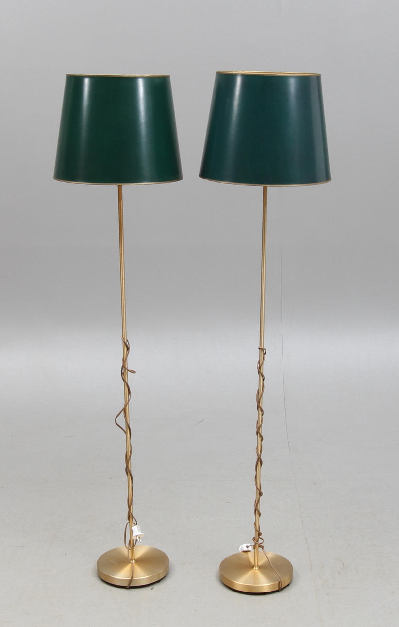 GOLVLAMPOR 1 par, 1900-tal.