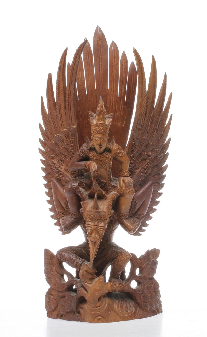 SKULPTUR, skuret trä, Bali, 1900-talets mitt.