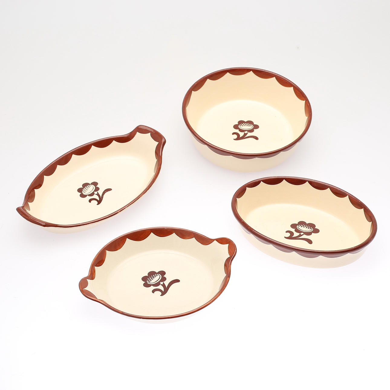 MOLDS, 4 pcs., Porcelain, "Pyro", Gustavsberg.