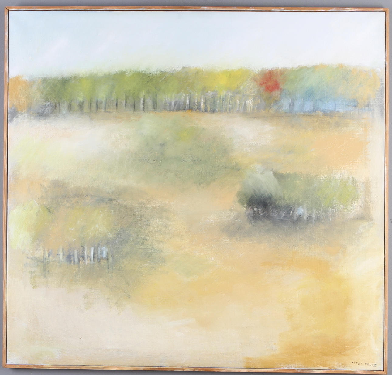 PETER PRÜTZ. Landskap, olja på duk, signerad.