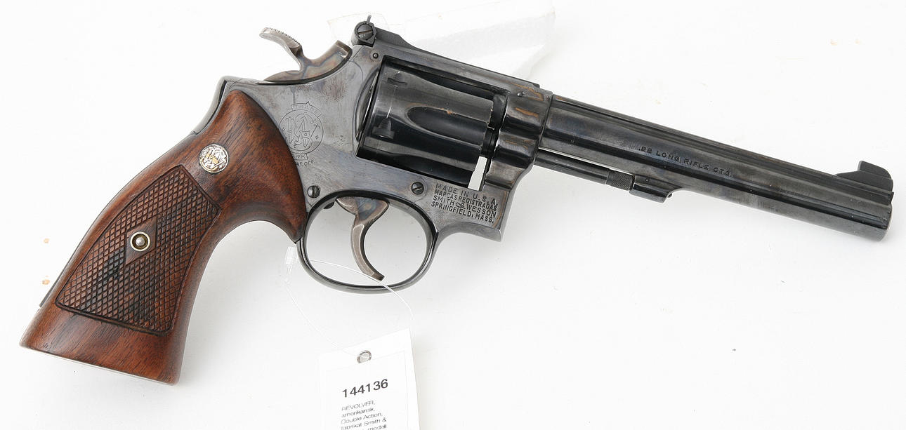 (337) REVOLVER, American, Double Action, made by Smith & Wesson, model ...
