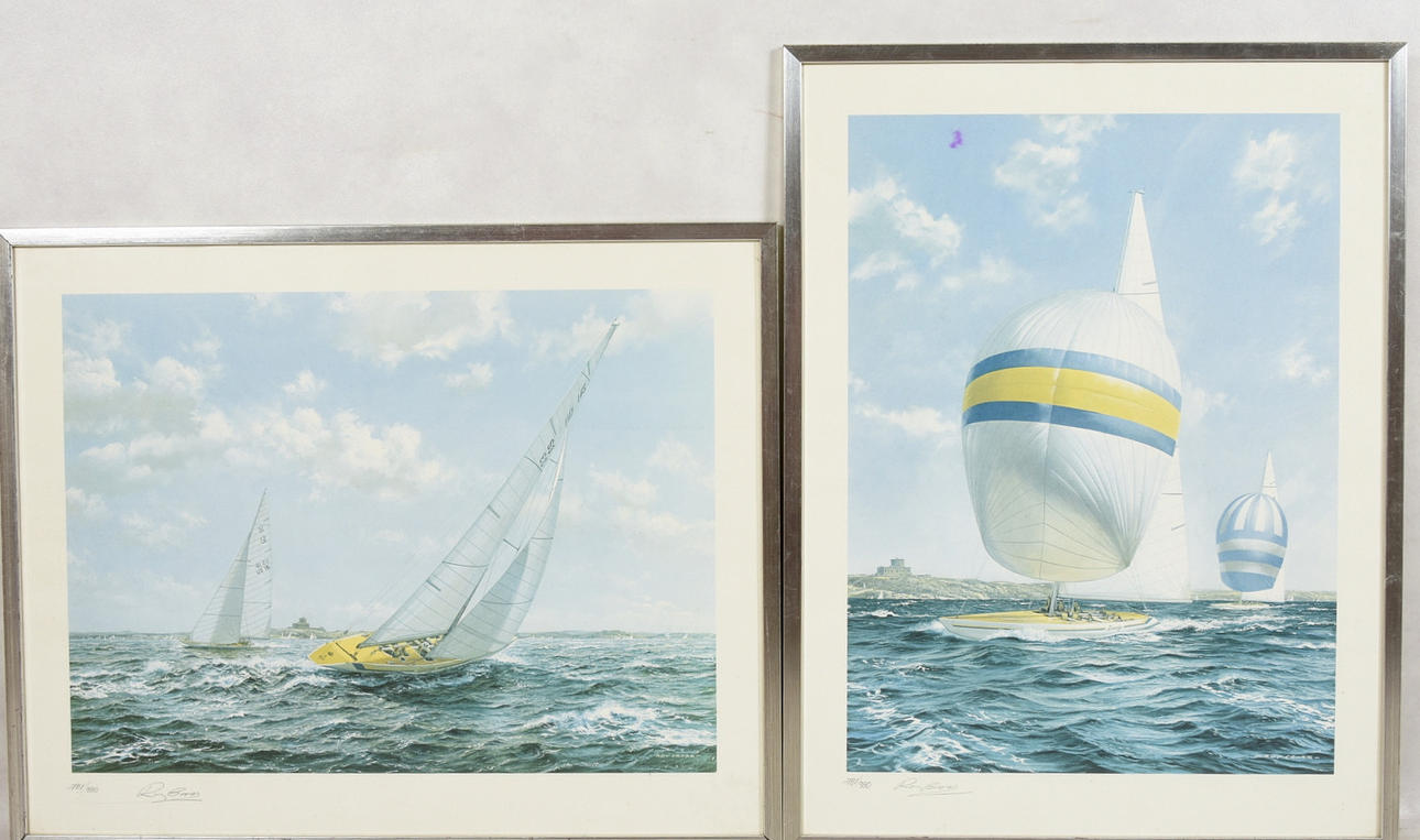 ROY CROSS. Offsettryck, 2 st.