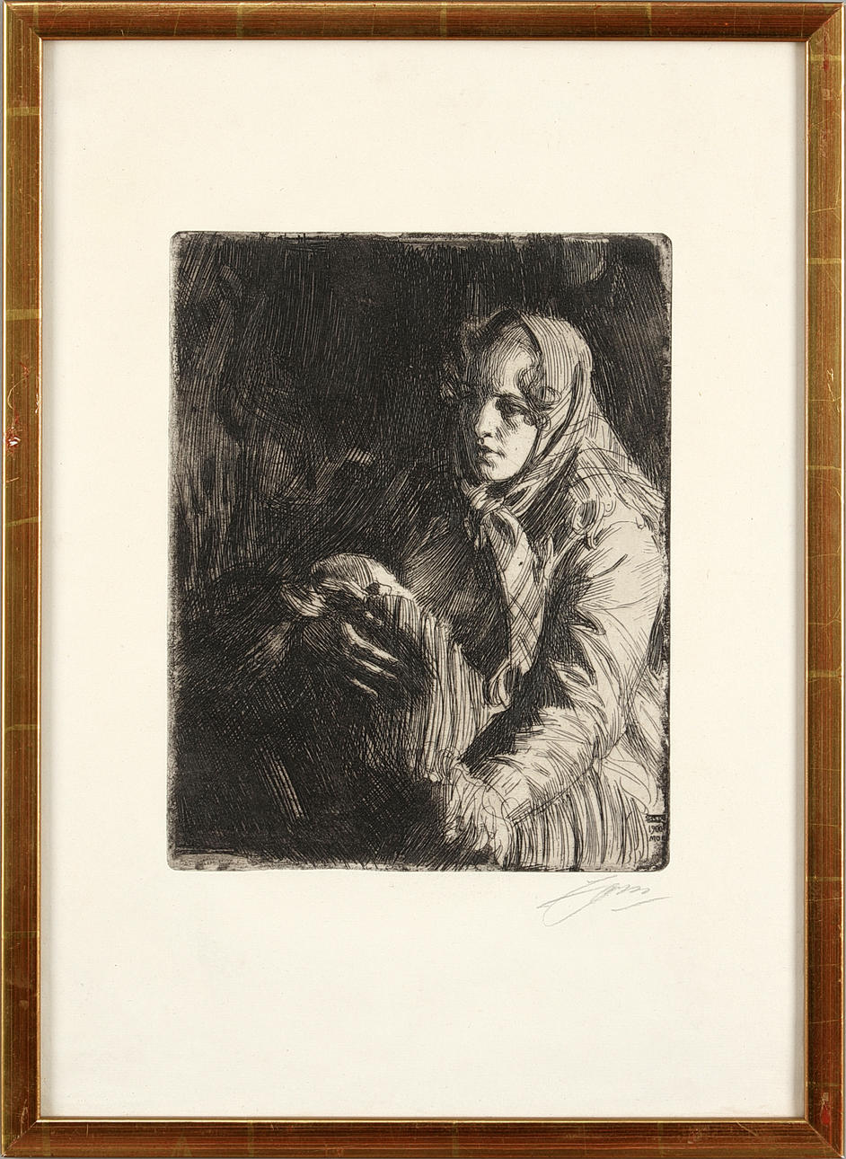 ANDERS ZORN. "MADONNA".