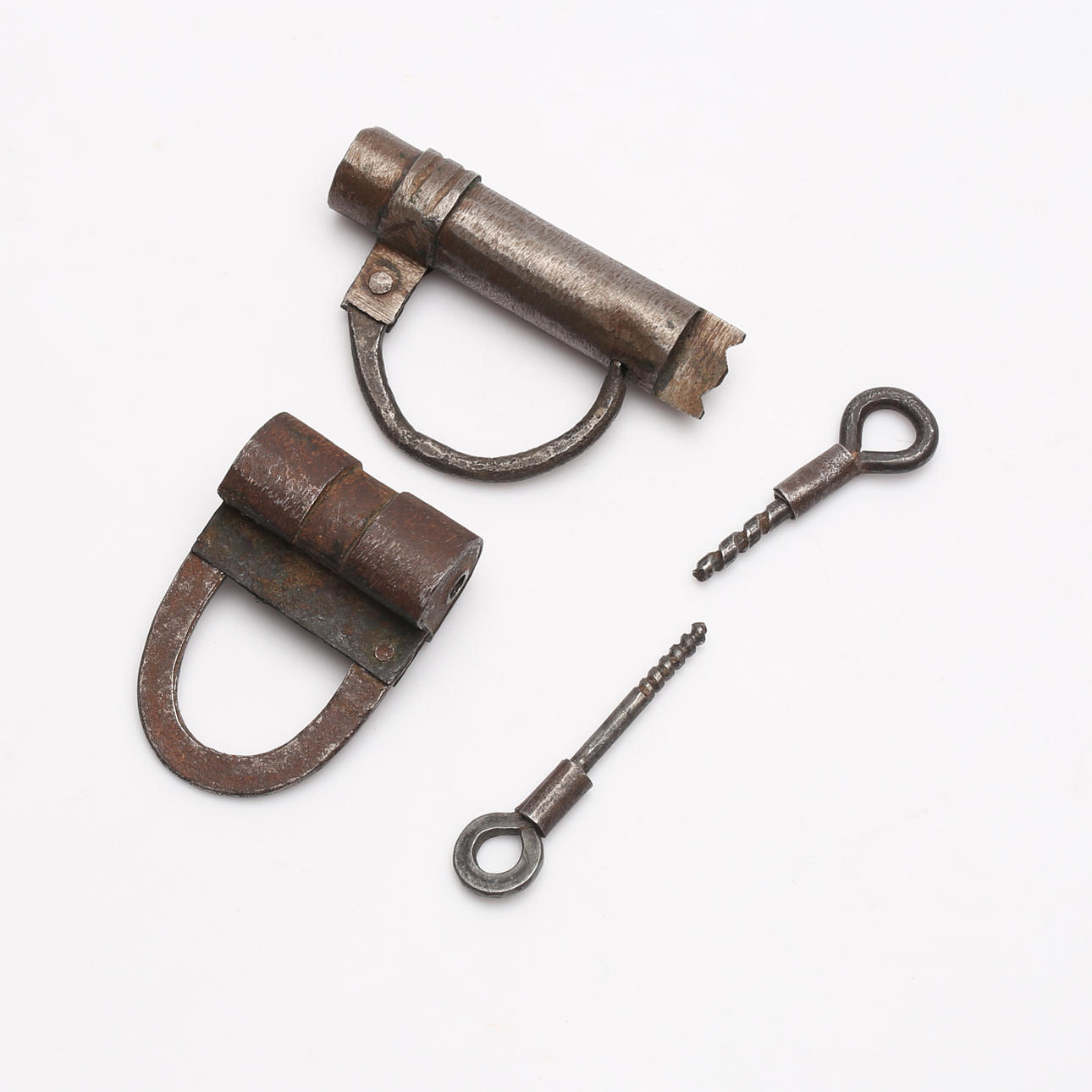 LOCK WITH KEYS, 2 pcs, forged, 18th/19th century. Swedish Folk Art ...