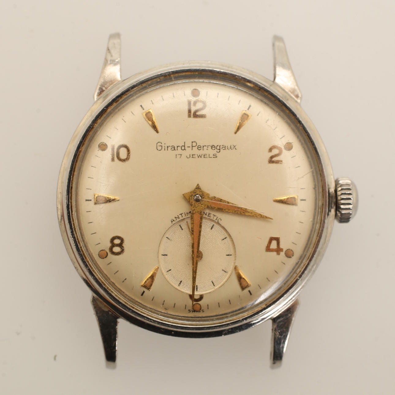 UR, stål, Girard Perregaux, antimagnetisk.