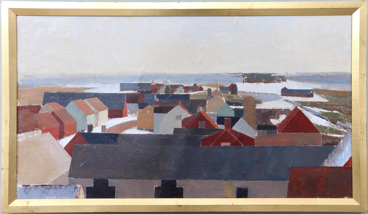 SIGFRID SÖDERGREN. OIL on Board, Signed and dated -55.