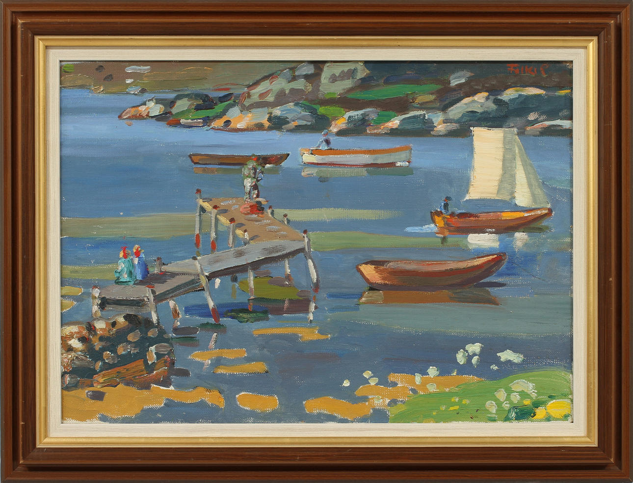 FOLKE PERSSON. Olja på duk, signerad Folke P.