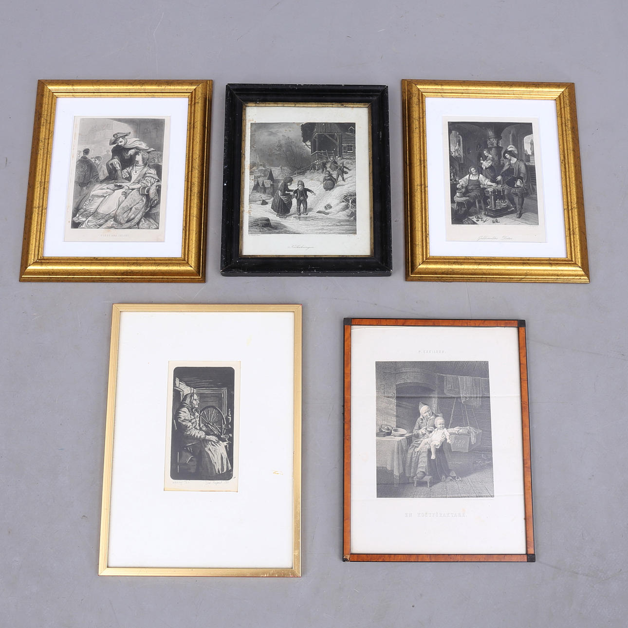 TAVLOR, 5 st, grafiska blad.