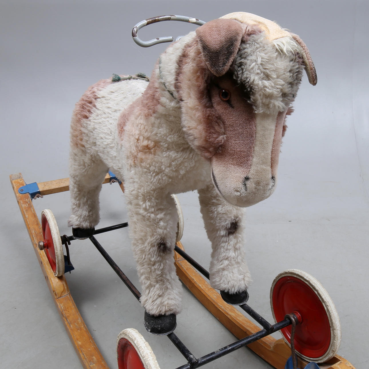 STEIFF 9860 ROCKING HORSE, on wheels with removable wheels. Toys ...