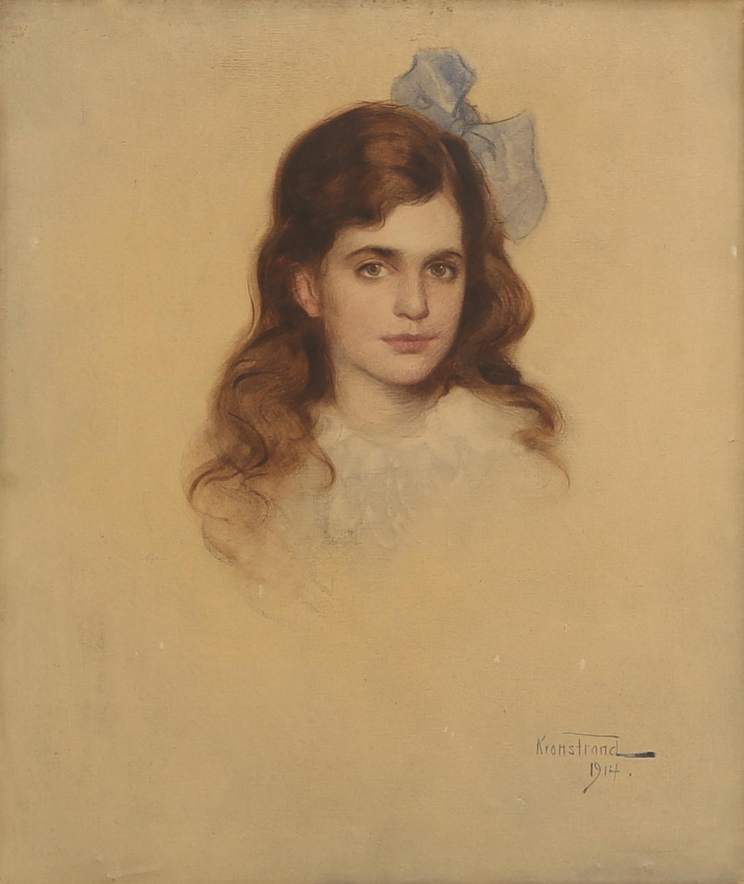 BROR KRONSTRAND. Oil on canvas, signed 1914.