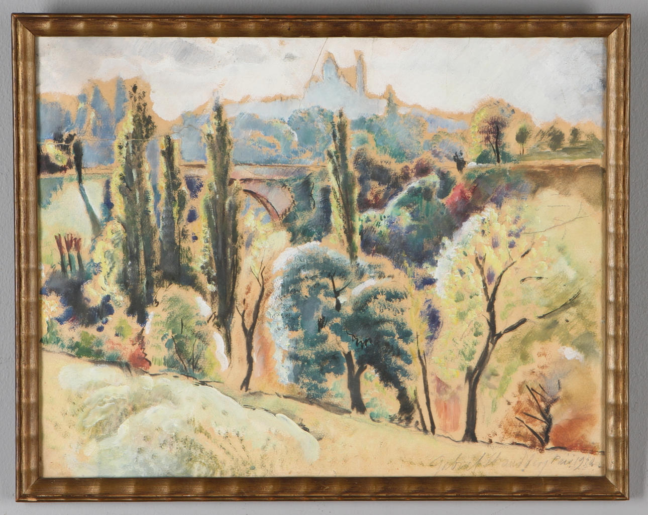 GABRIEL STRANDBERG. 2 st, blandtekniker, varav en osignerad.