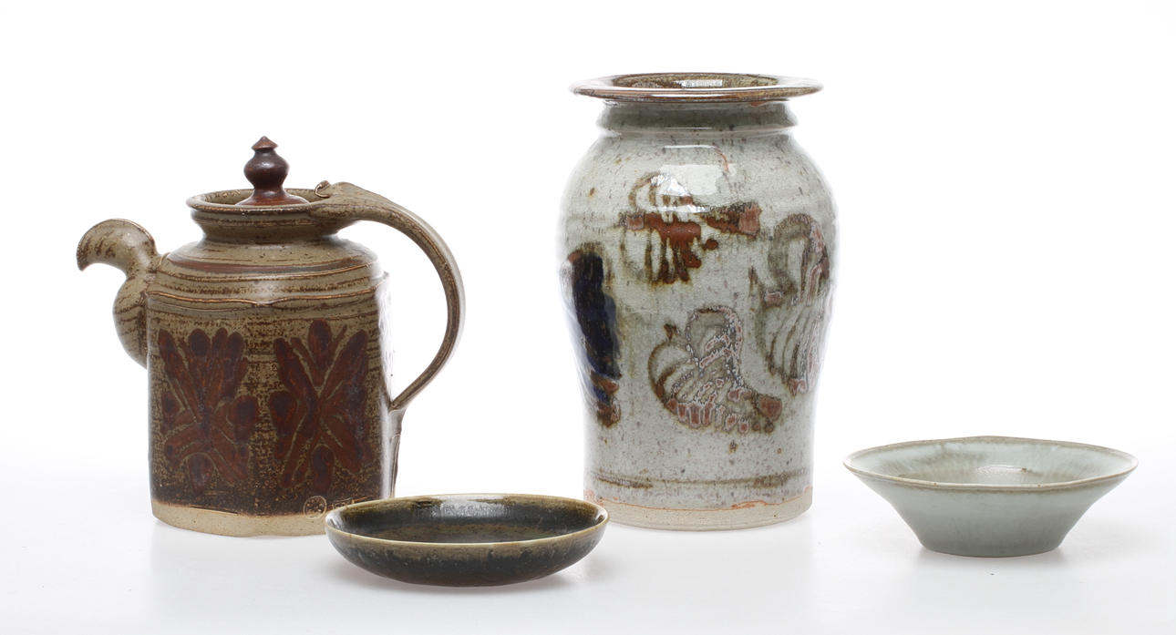 PARTI KERAMIK, 4 delar, bla Stålhane, Rörstrand.