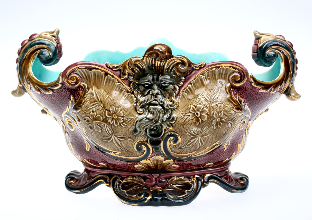 JARDINJÄR, Majolika, Rörstrand 1880/90-tal.