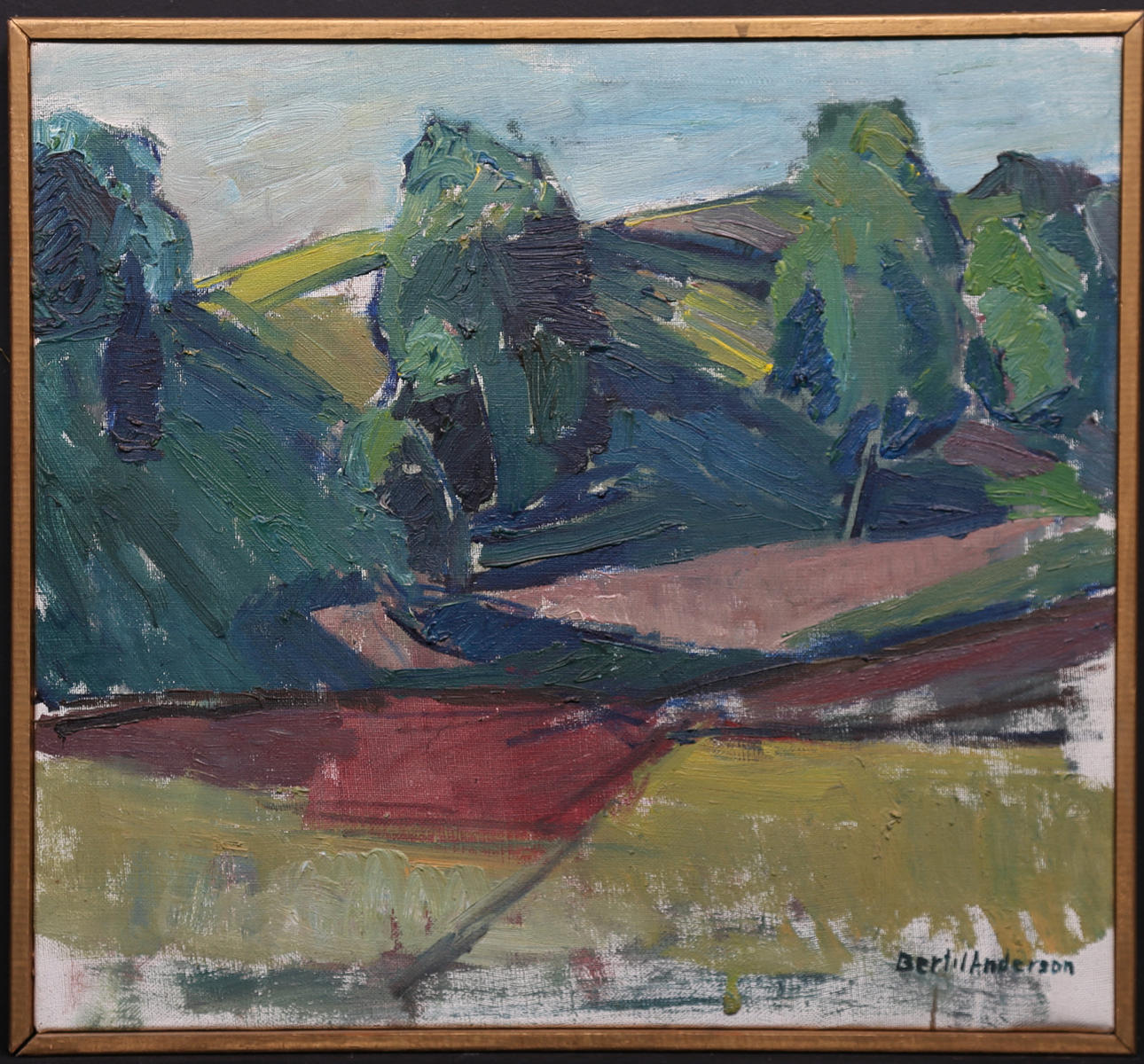 BERTIL ANDERSSON. Olja på duk. Signerad.
