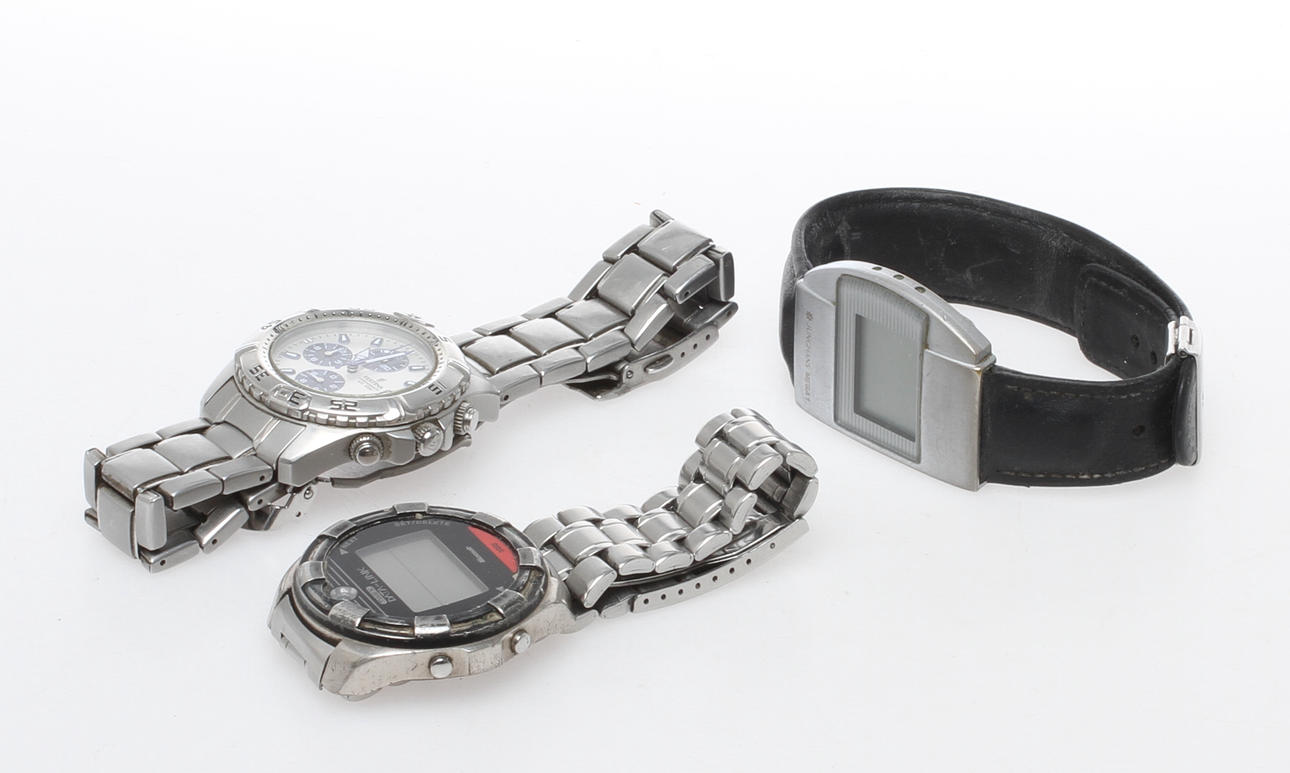 HERRARMBANDSUR, 3 st, Festina, Timex samt Junghans.