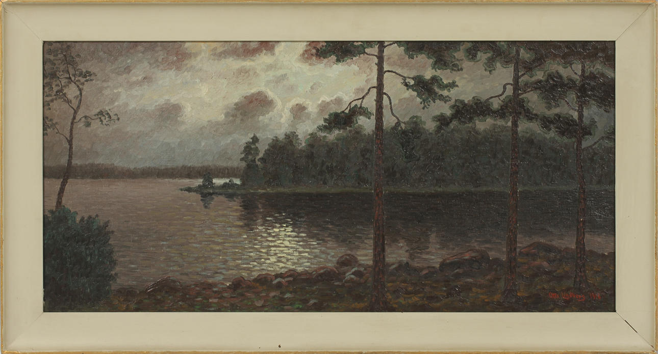 OTTO LINDBERG. olja på duk, sign o dat 1918.