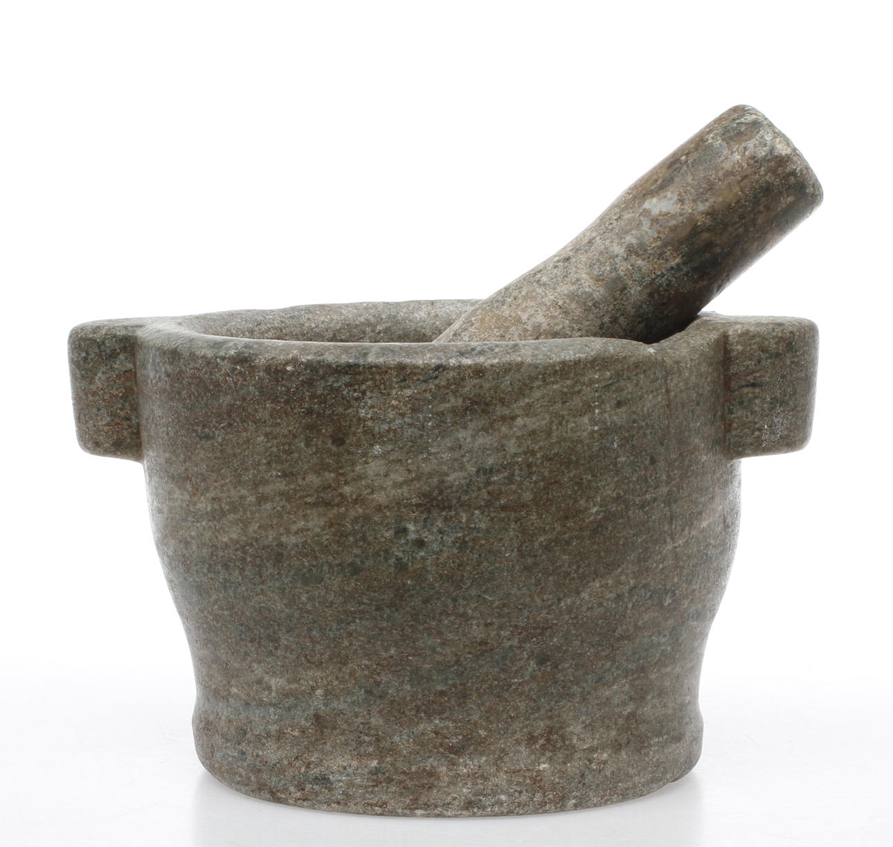 MORTAR, with pistil, Kolmårdsmarmor, 1900s.