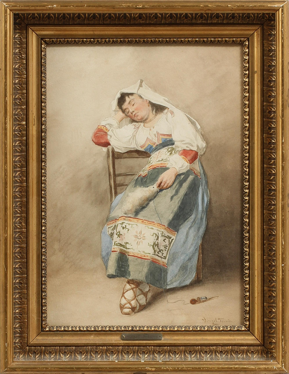 WENZEL ULRIK TORNÖE. akvarell, sign.