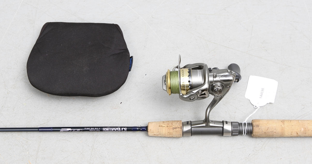 HASPELSPÖ, G-Loomis SR 782-2 / 6,6" Light GL 2 med HASPELRULLE, Shimano Sustain 1000 FE.