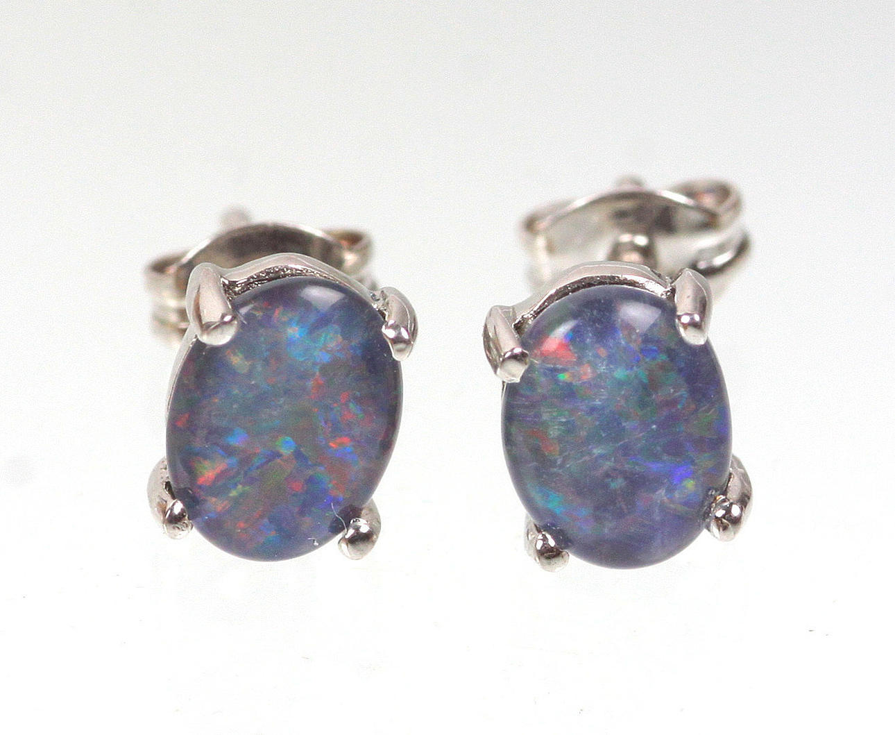 PENDIENTES OPAL, PLATA 925.