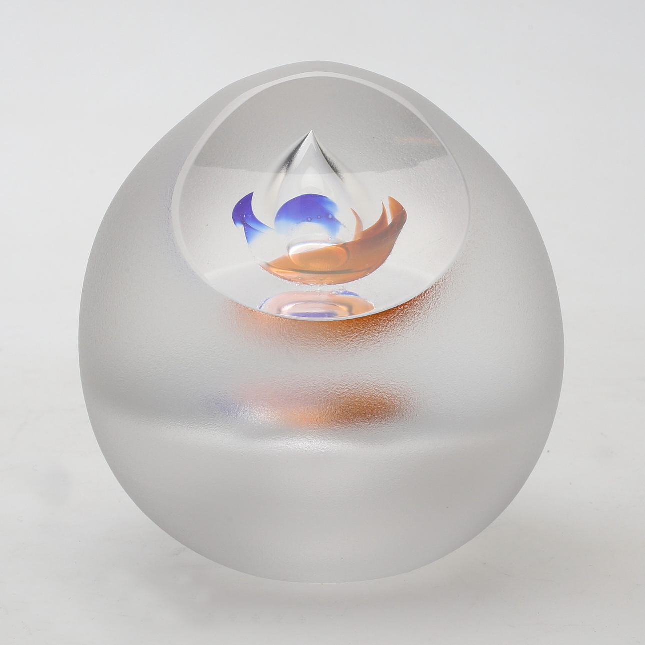 GÖRAN WÄRFF. Sculpture, glass, Kosta, signed.