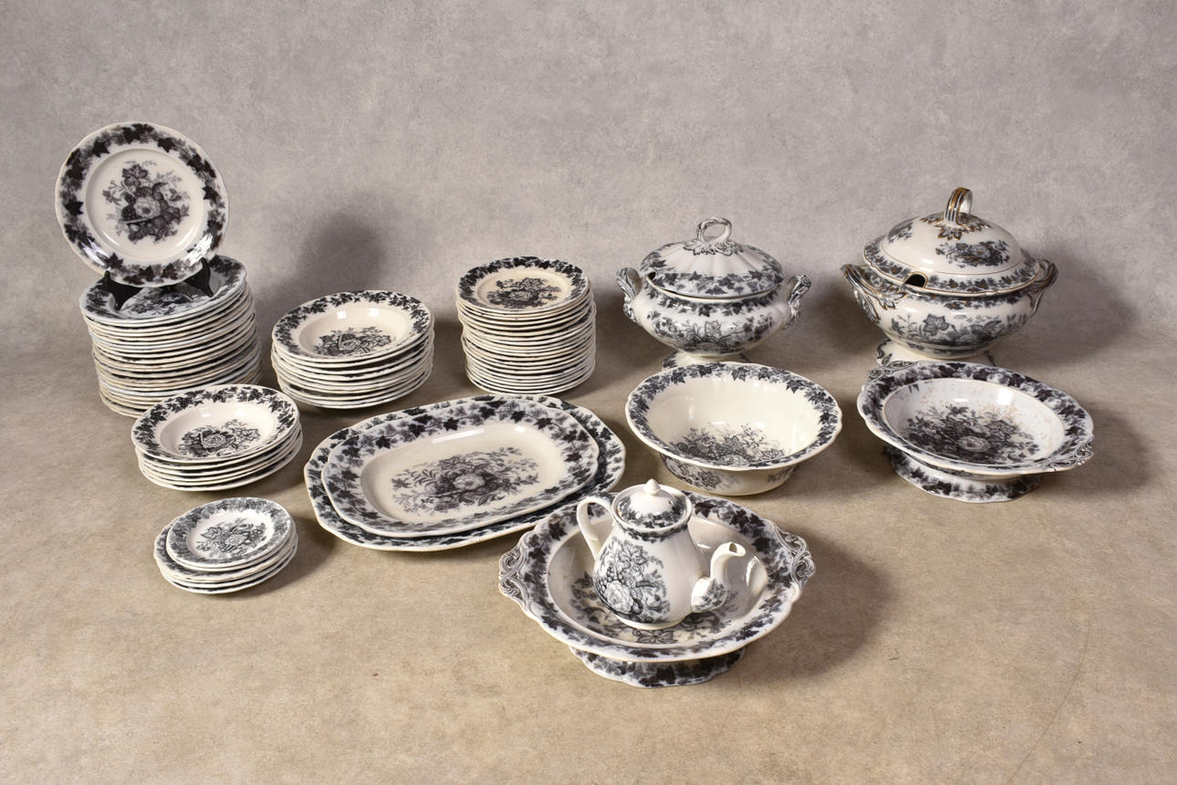 MATSERVIS 74 delar Rörstrand 1800 tal.