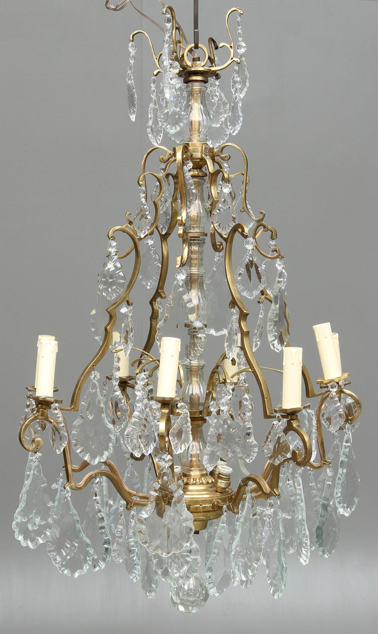 LJUSKRONA, med 8 ljusarmar, barockstil, 1900-tal.