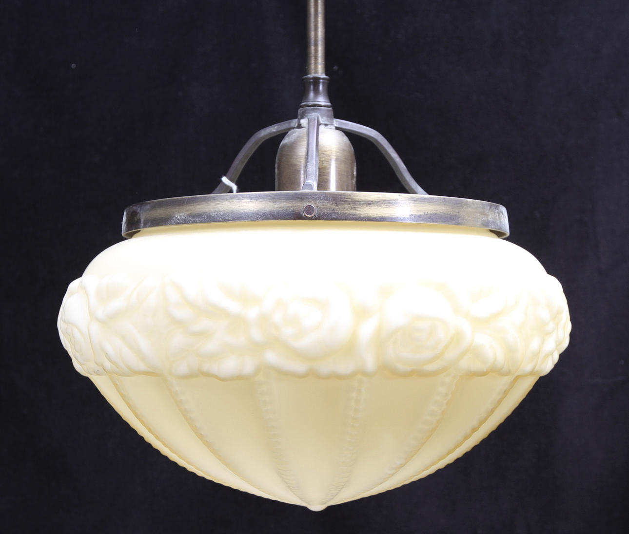 TAKARMATUR, glas och metall, 1930/40-talsstil.