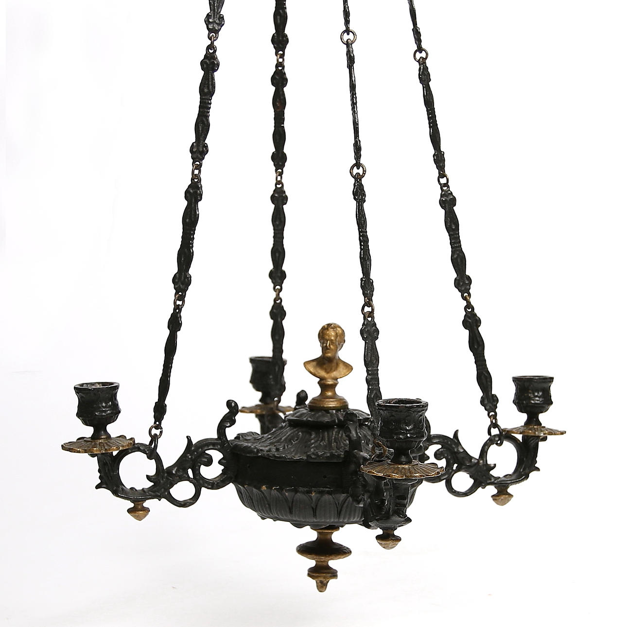 TAKAMPEL, gjutjärn, Empirstil, 1800-tales slut.