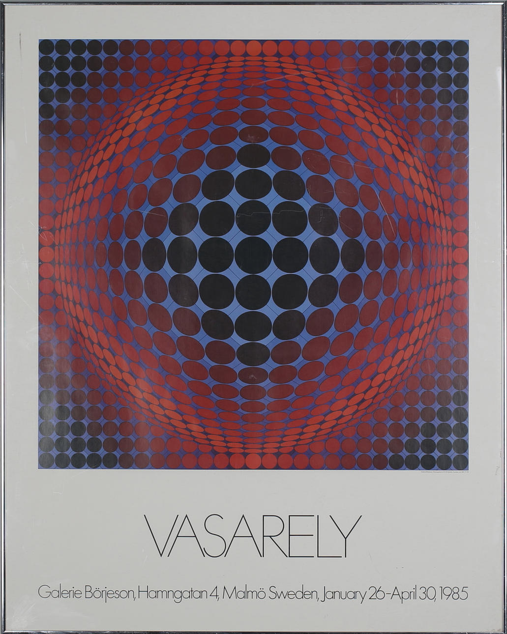 AFFISCH, Komposition. Viktor Vasarely Offsettryck. Osignerad.