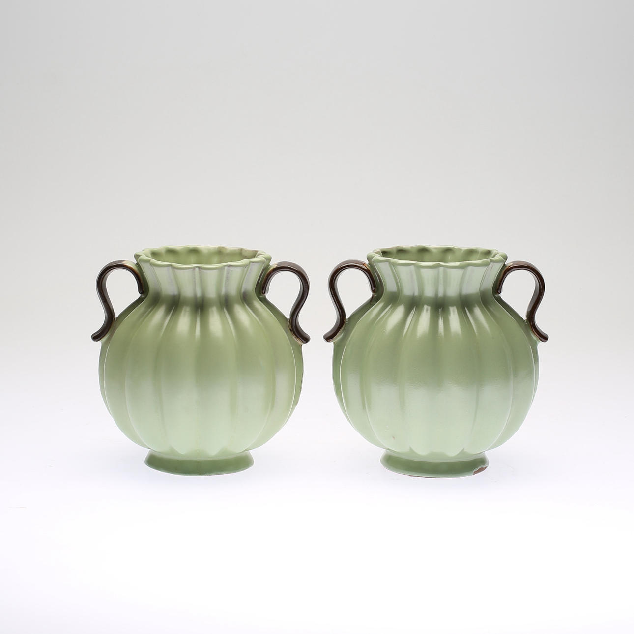 VASES, 2 pcs, ceramics, Upsala-Ekeby.