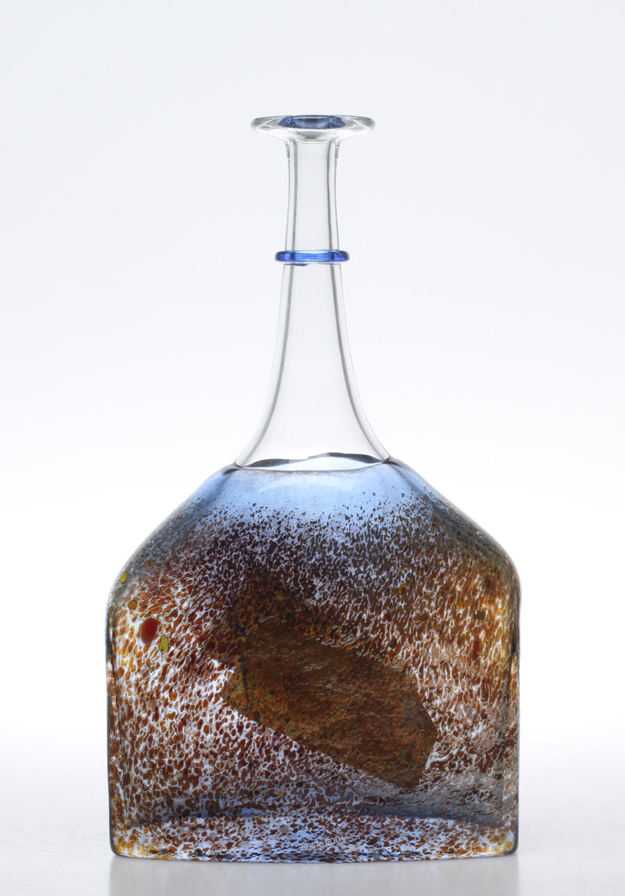 VAS/FLASKA, glas, "Satellit", Bertil Vallien, Kosta Boda.