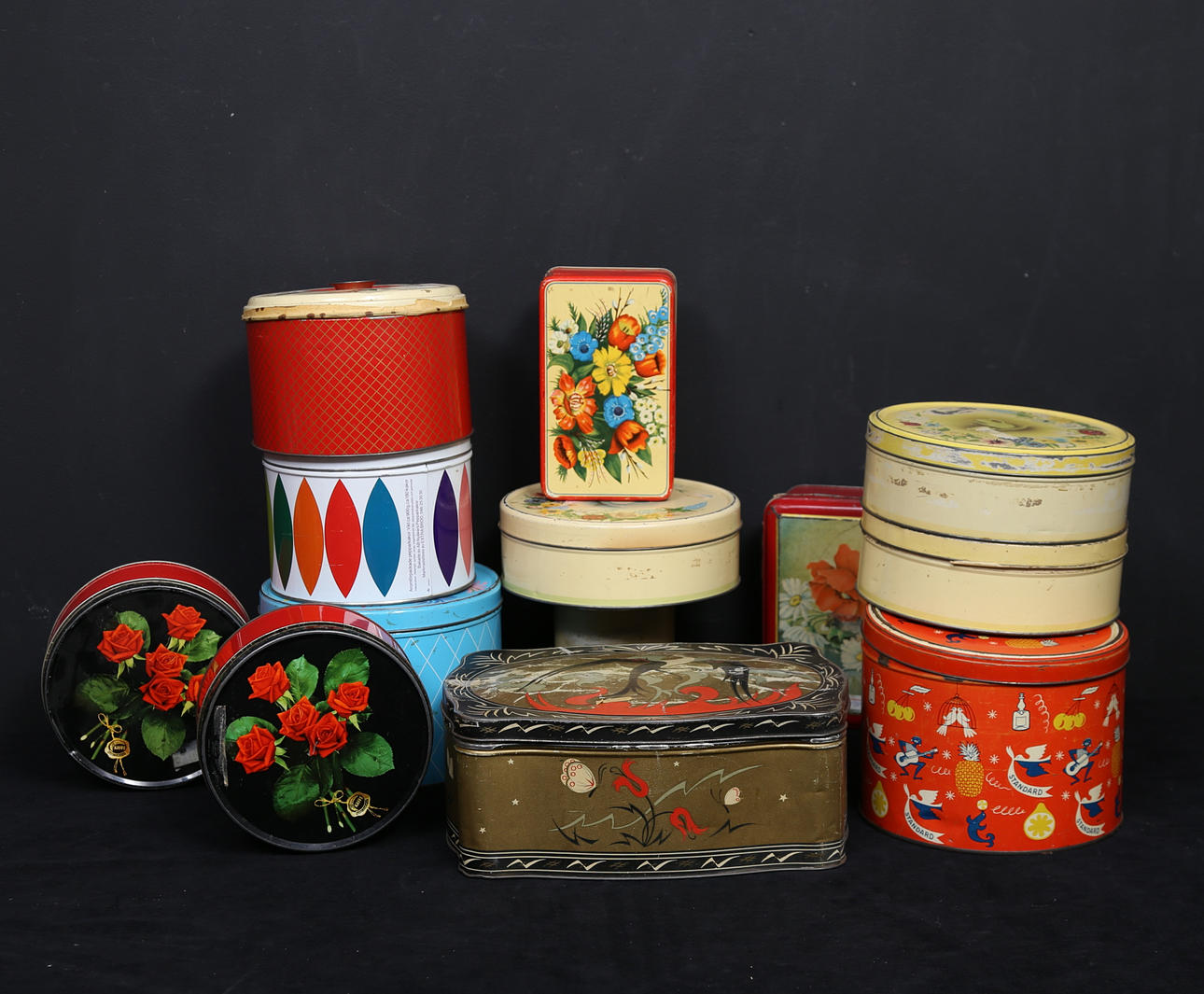 TIN CANS, 12 pcs, 1900s.
