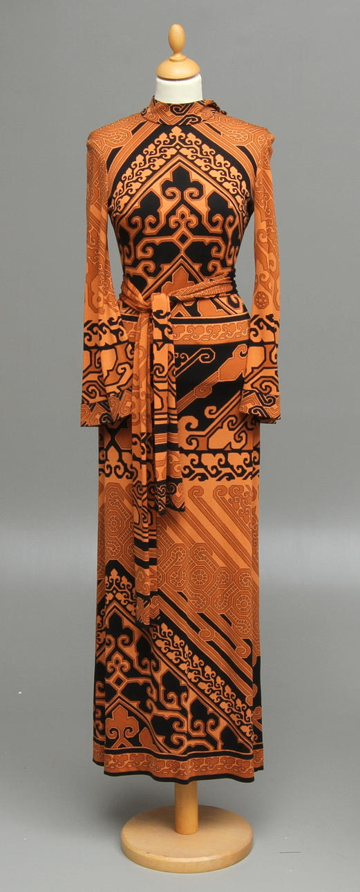 KLÄNNING, Leonard Fashion Paris. 1970-tal.