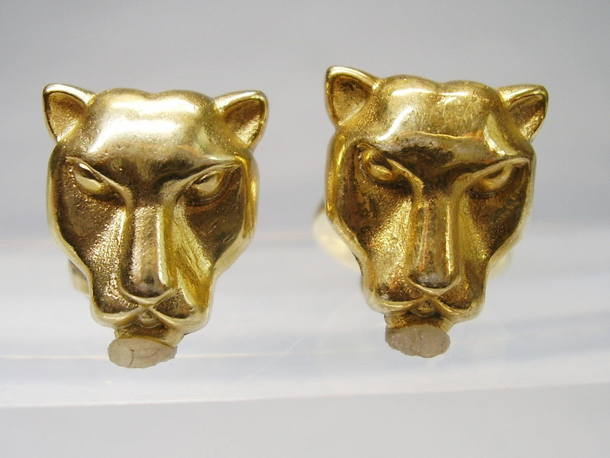 GEMELOS PANTERA CON LAPIS SLAZULI.