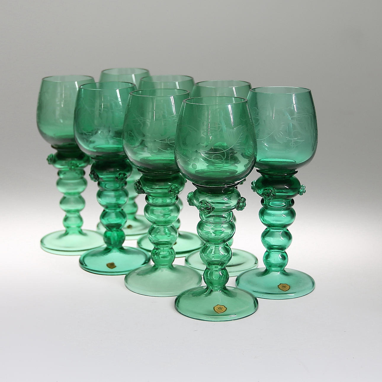 REMMARE, glas, 8 st, Trelleborg, 1900-talets mitt.