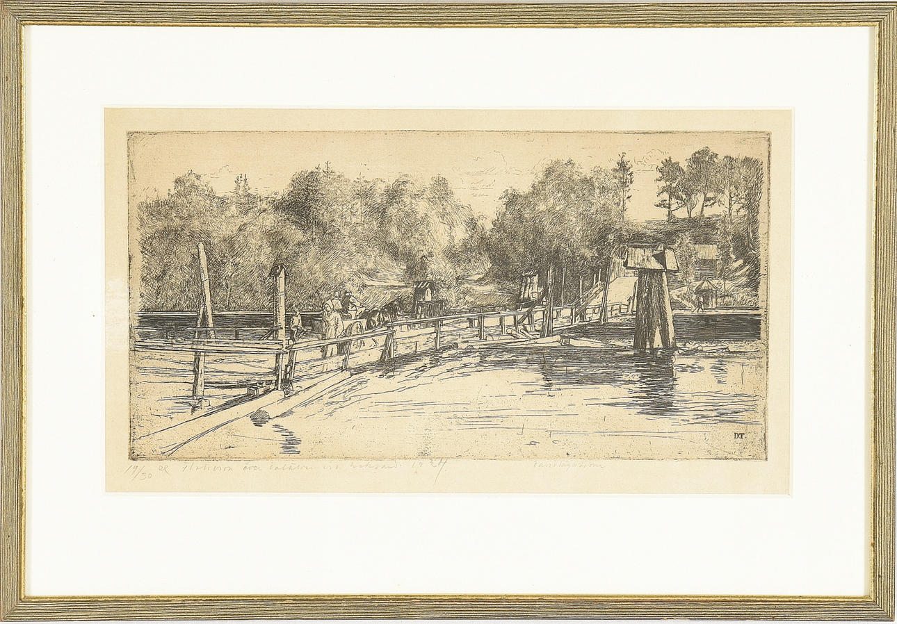 DAVID TÄGTSTRÖM. Etsning.