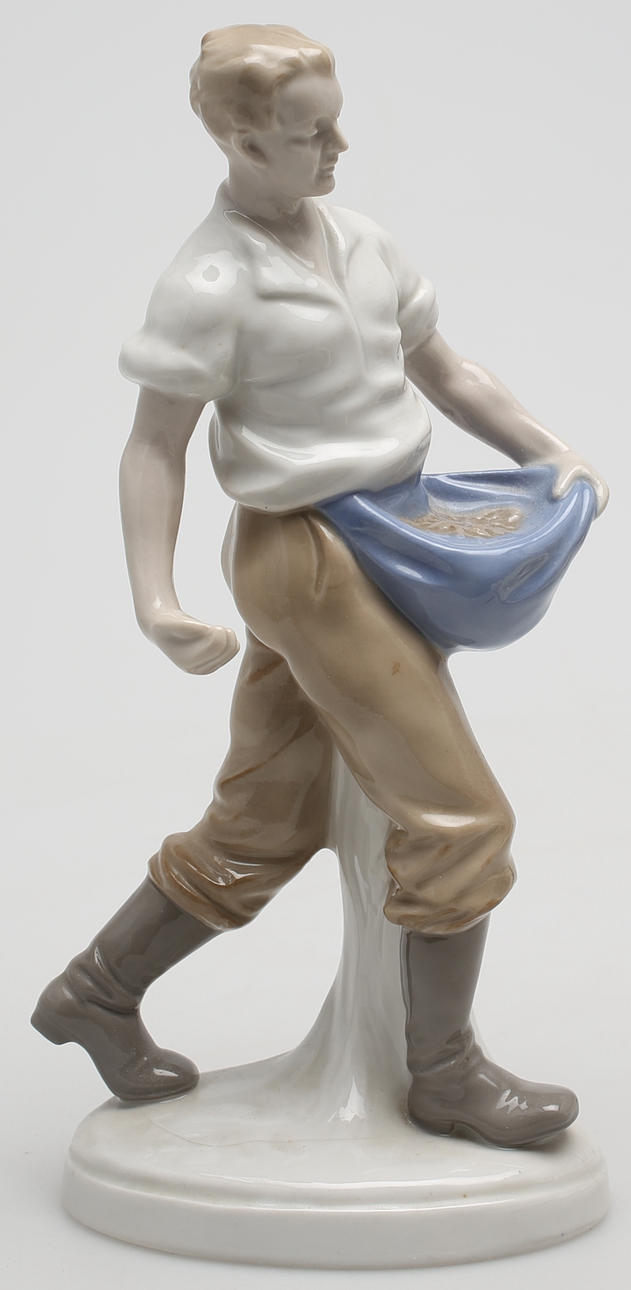 FIGURIN. Såningsman i porslin, Tyskland, 1950-tal.