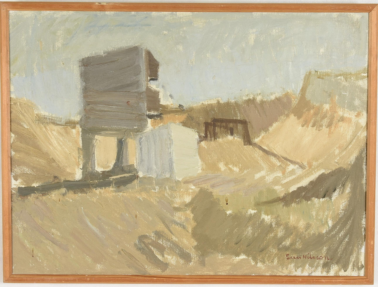 SVEN NILSSON. oil on canvas.