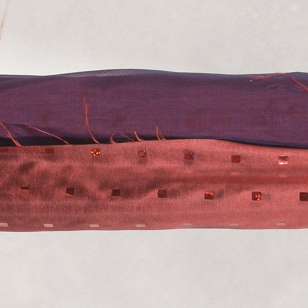 TAFT, 2 st, siden organza, 6 meter + 4 meter.