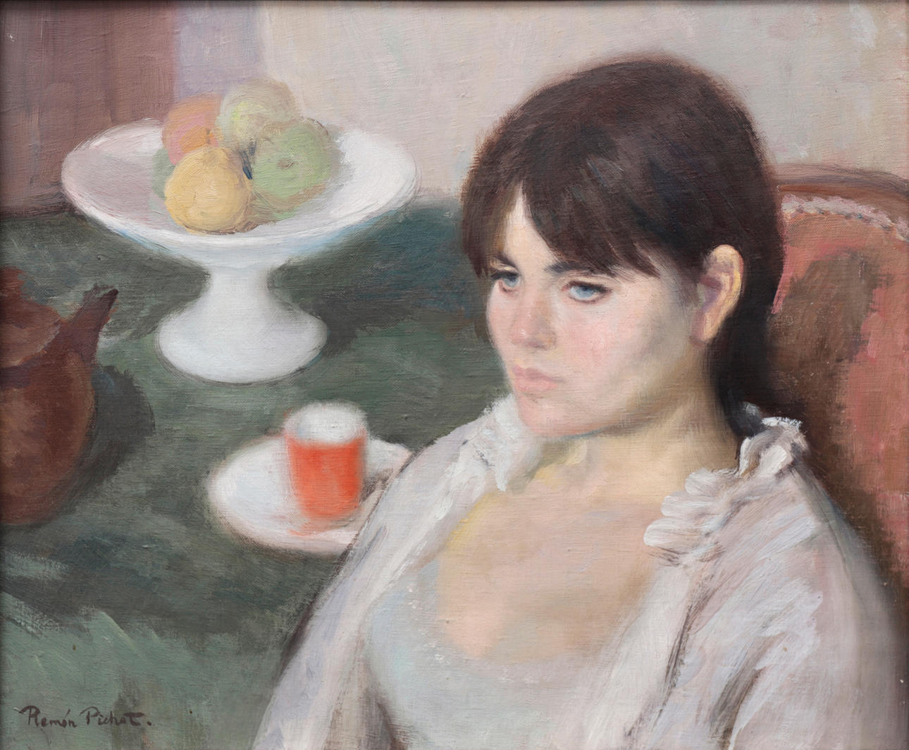 RAMON PICHOT I SOLER. Una joven.